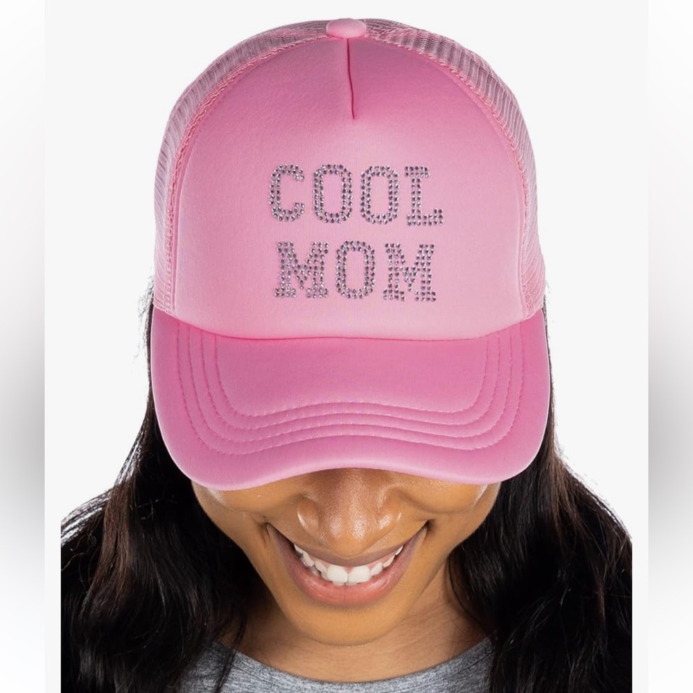 C.C Pink 'Cool Mom' Trucker Hat - Picture 2 of 10